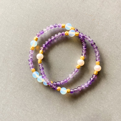 Stackable Amethyst Bracelets