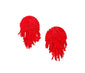 Red Beaded Earrings