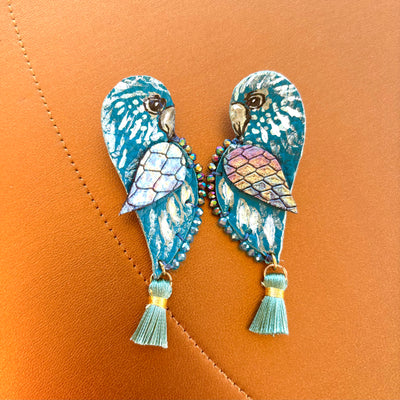 Blue Mini Parrots
