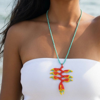 Collar de corazón de lapislázuli con ojo malvado
