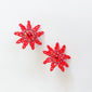 Mini bromelia earrings