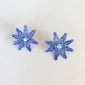 Mini bromelia earrings